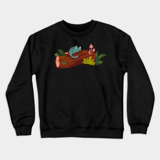 sleepy woodsy cat Crewneck Sweatshirt